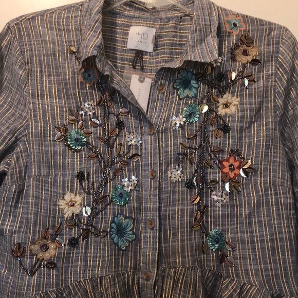 NWT Anthropologie HD in Paris Top - Picture 3 of 5